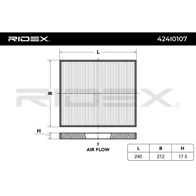 Cabin Air Filter RIDEX 424I0107 424I0107 - photo 3