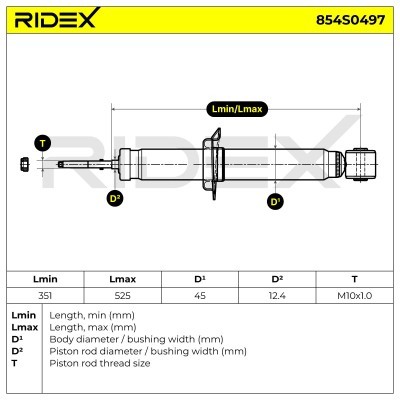 Shock Absorber RIDEX 854S0497 854S0497 - photo 9