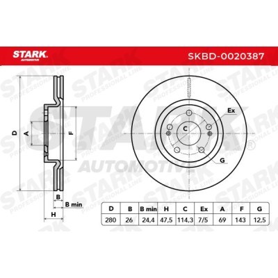 Brake Disc Stark SKBD-0020387 SKBD-0020387 - photo 10