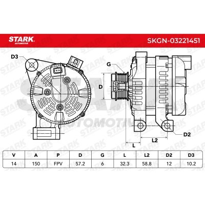 Alternator Stark SKGN-03221451 SKGN-03221451 - photo 6
