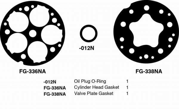 Compressor Gasket Kit SANDEN 510 140S510000 - photo 1