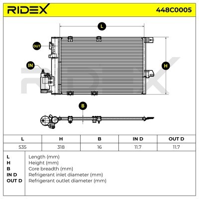 A/C condenser 448C0005 - photo 7