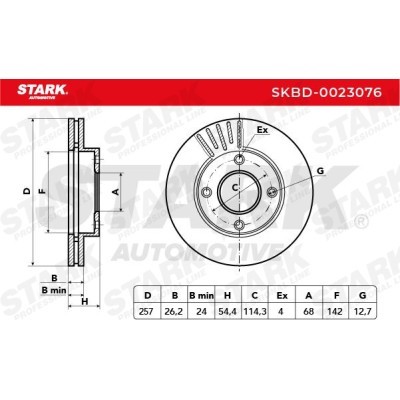 Brake Disc Stark SKBD-0023076 SKBD-0023076 - photo 5