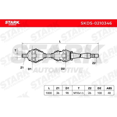 Drive Shaft Stark SKDS-0210346 SKDS-0210346 - photo 8