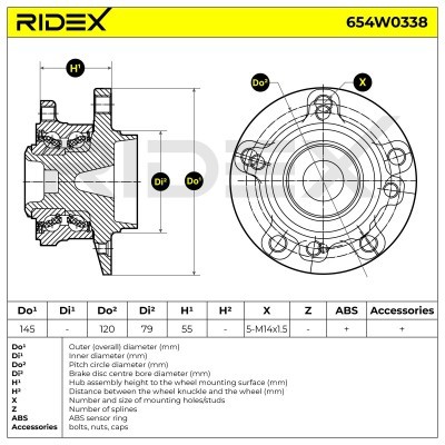Wheel Bearing RIDEX 654W0338 654W0338 - photo 5
