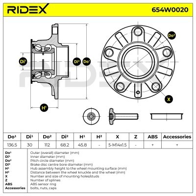 Wheel Bearing RIDEX 654W0020 654W0020 - photo 7