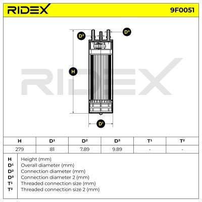 Fuel Filter RIDEX 9F0051 9F0051 - photo 5