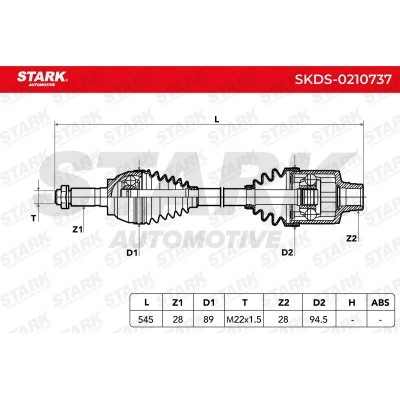 Drive Shaft Stark SKDS-0210737 SKDS-0210737 - photo 7