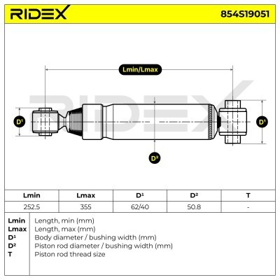 Shock Absorber RIDEX 854S19051 854S19051 - photo 8