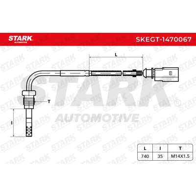 Exhaust gas temperature sensor Stark SKEGT-1470067 SKEGT-1470067 - photo 6