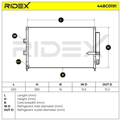 A/C condenser 448C0191 - photo 4