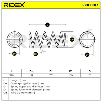 Suspension Spring RIDEX 188C0013 188C0013 - photo 7