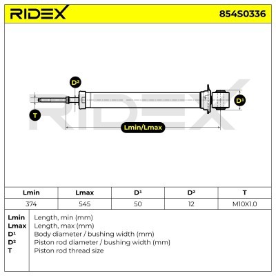 Shock Absorber RIDEX 854S0336 854S0336 - photo 8
