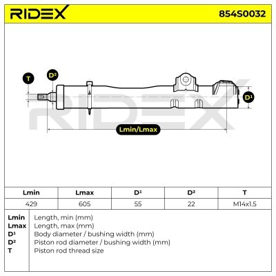 Shock Absorber RIDEX 854S0032 854S0032 - photo 6