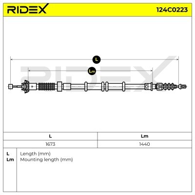 Cable Pull, Parking Brake RIDEX 124C0223 124C0223 - photo 6