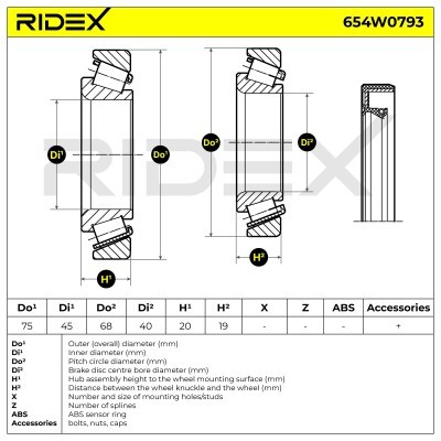 Wheel Bearing RIDEX 654W0793 654W0793 - photo 5