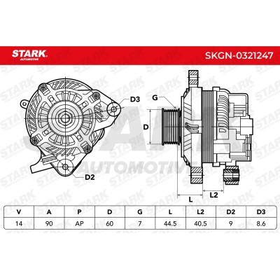 Alternator Stark SKGN-0321247 SKGN-0321247 - photo 7