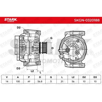 Alternator Stark SKGN-0320188 SKGN-0320188 - photo 7
