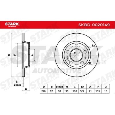 Brake Disc Stark SKBD-0020149 SKBD-0020149 - photo 5