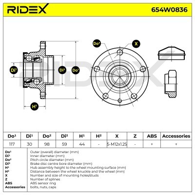 Wheel Bearing RIDEX 654W0836 654W0836 - photo 5
