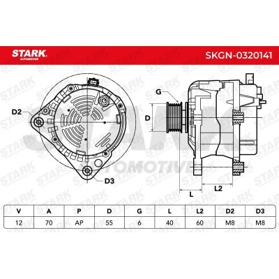 Alternator Stark SKGN-0320141 SKGN-0320141 - photo 7