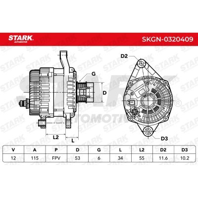 Alternator Stark SKGN-0320409 SKGN-0320409 - photo 7