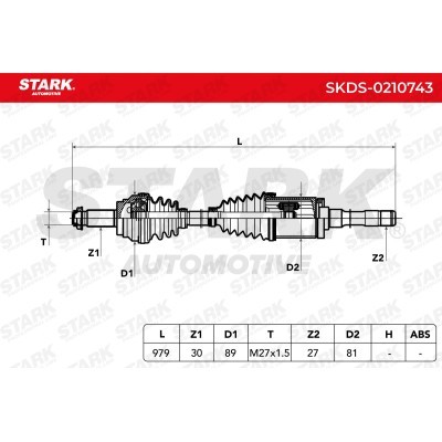 Drive Shaft Stark SKDS-0210743 SKDS-0210743 - photo 6