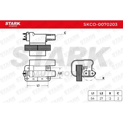 Ignition Coil Stark SKCO-0070203 SKCO-0070203 - photo 2