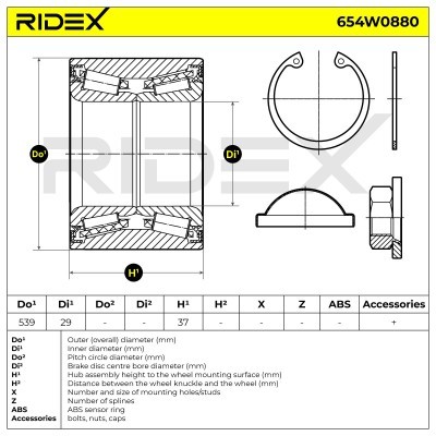 Wheel Bearing RIDEX 654W0882 654W0882 - photo 6