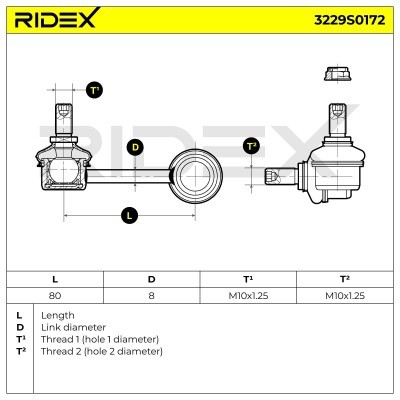 Stabilizer Link RIDEX 3229S0172 3229S0172 - photo 5