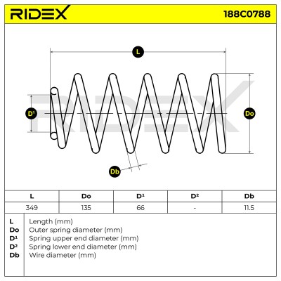 Suspension Spring RIDEX 188C0788 188C0788 - photo 5