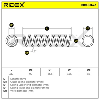 Suspension Spring RIDEX 188C0143 188C0143 - photo 5