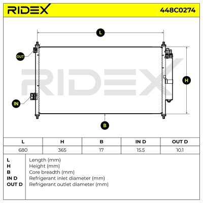 A/C condenser 448C0274 - photo 4