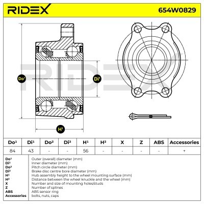 Wheel Bearing RIDEX 654W0829 654W0829 - photo 5