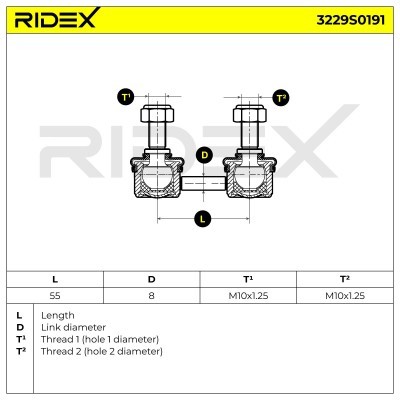 Stabilizer Link RIDEX 3229S0191 3229S0191 - photo 6
