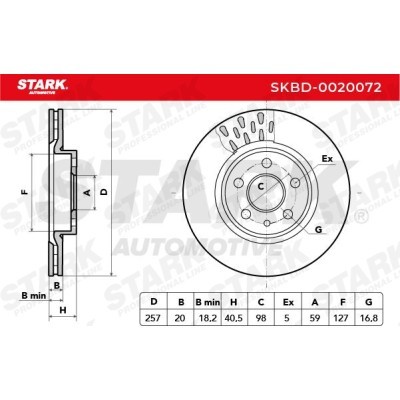Brake Disc Stark SKBD-0020072 SKBD-0020072 - photo 5