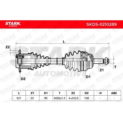 Drive Shaft Stark SKDS-0210289 SKDS-0210289 - photo 5