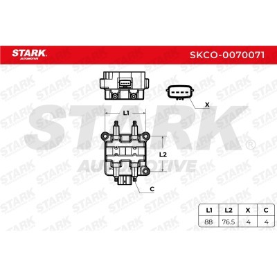 Ignition Coil Stark SKCO-0070071 SKCO-0070071 - photo 3