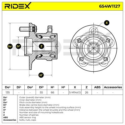 Wheel Bearing RIDEX 654W1127 654W1127 - photo 7