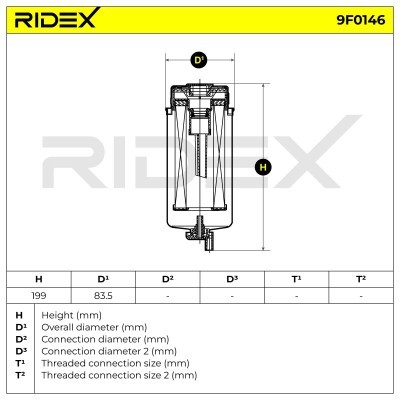 Fuel Filter RIDEX 9F0146 9F0146 - photo 6