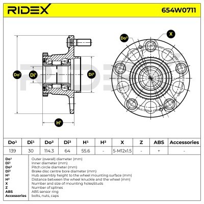 Wheel Bearing RIDEX 654W0711 654W0711 - photo 5