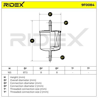 Fuel Filter RIDEX 9F0084 9F0084 - photo 4