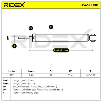 Shock Absorber RIDEX 854S0988 854S0988 - photo 6