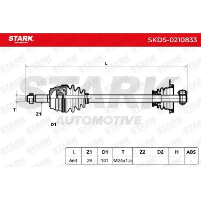 Drive Shaft Stark SKDS-0210833 SKDS-0210833 - photo 7