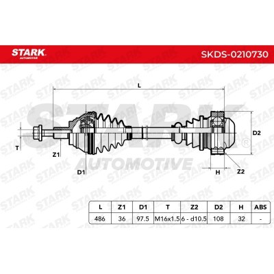 Drive Shaft Stark SKDS-0210730 SKDS-0210730 - photo 8