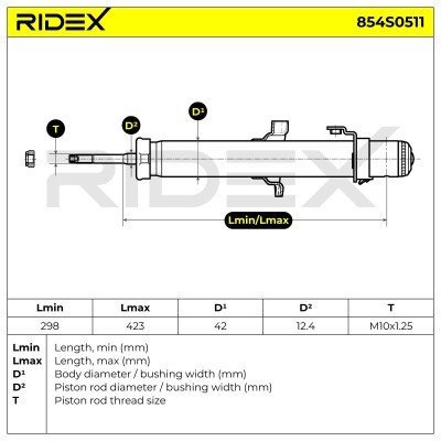 Shock Absorber RIDEX 854S0511 854S0511 - photo 6