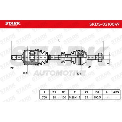 Drive Shaft Stark SKDS-0210047 SKDS-0210047 - photo 3