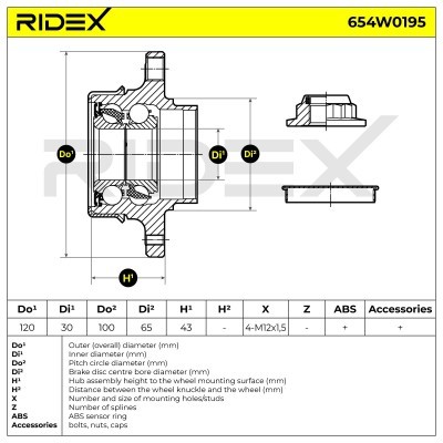 Wheel Bearing RIDEX 654W0195 654W0195 - photo 7
