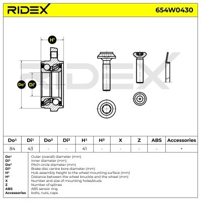 Wheel Bearing RIDEX 654W0430 654W0430 - photo 5