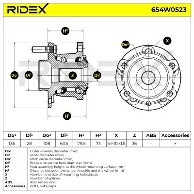 Wheel Bearing RIDEX 654W0523 654W0523 - photo 5